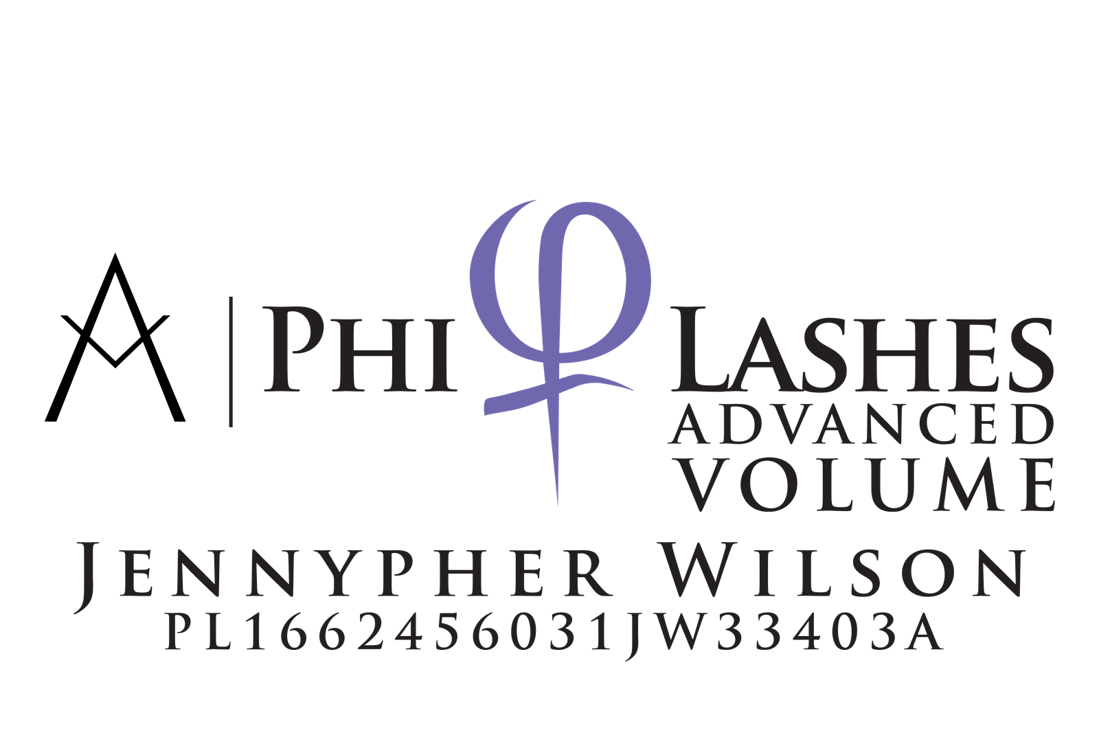 Certificación PhiLashes Advanced Volume — Jennypher Wilson