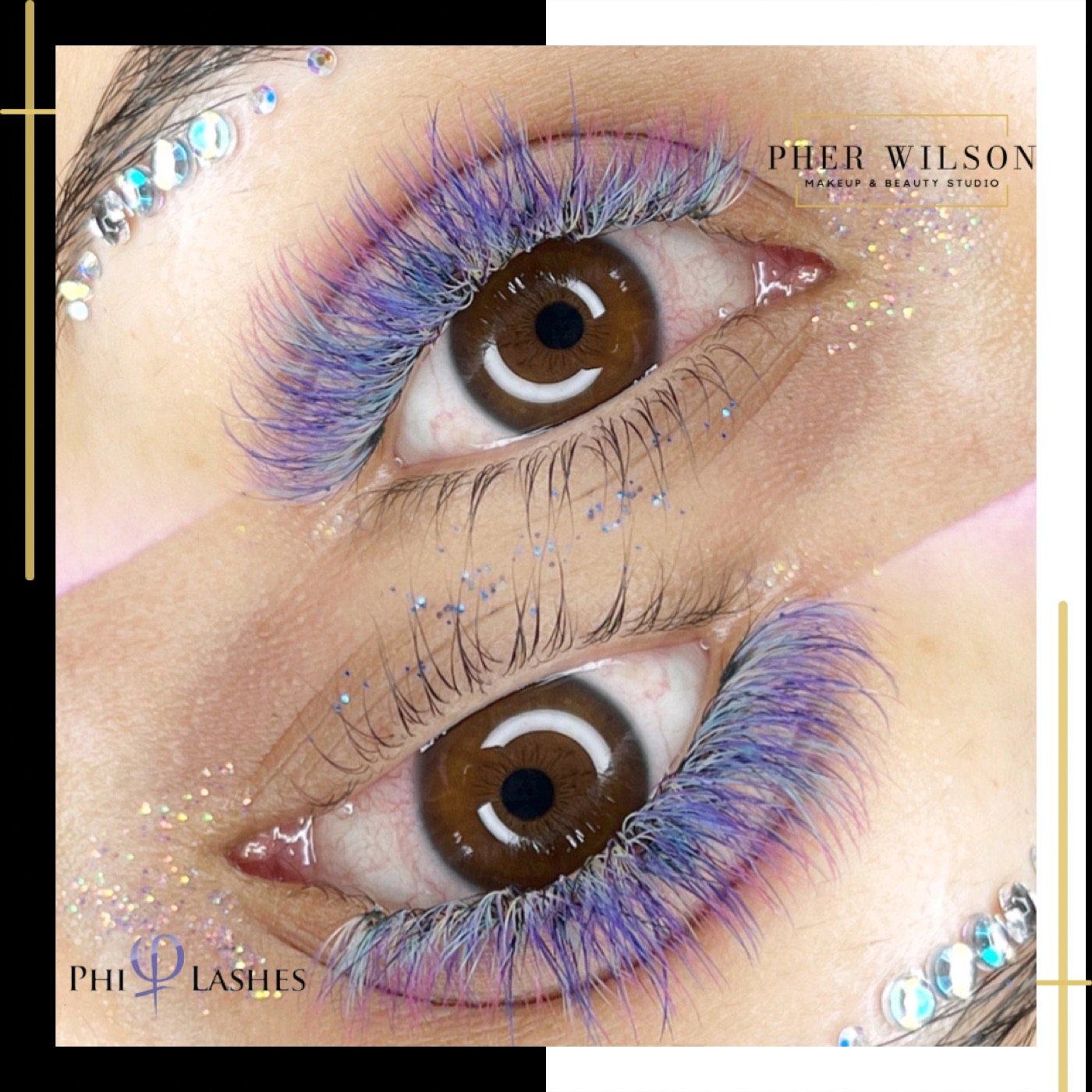 Extensiones de pestañas color Pher Wilson